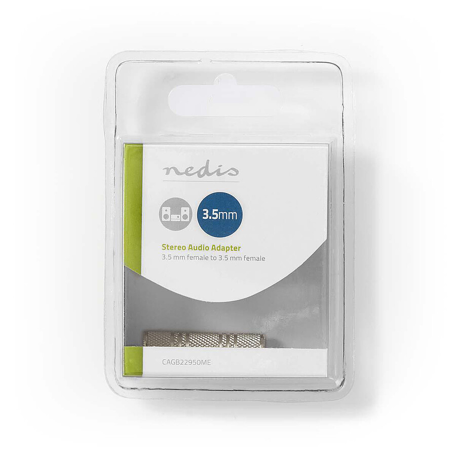 Nedis Coupleur métal Jack 3.5 mm femelle/femelle