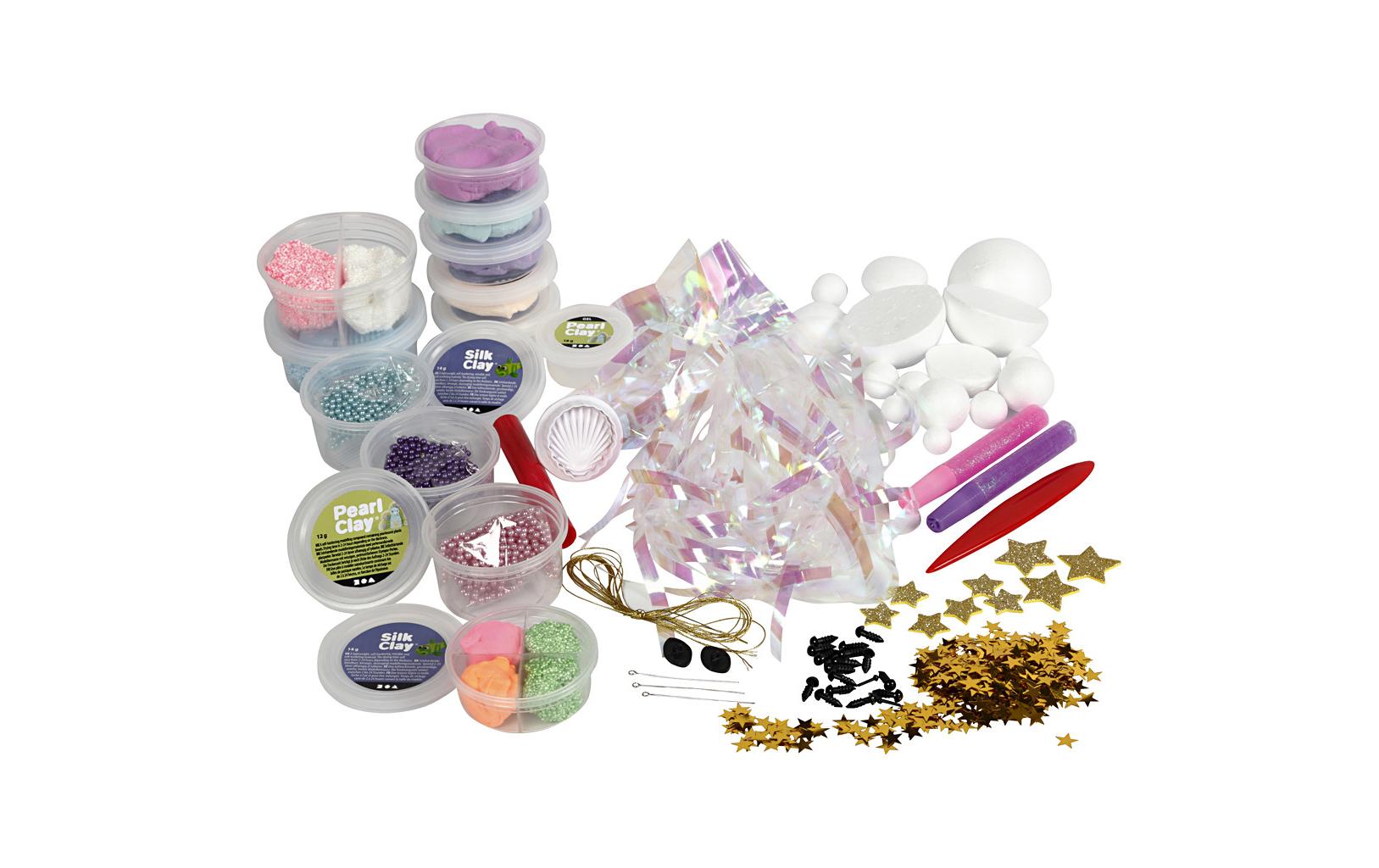 Modellier-Set Foam & Silk Clay Set MeerjungfrauenweltMaterialset Meerjungfrauen-Welt