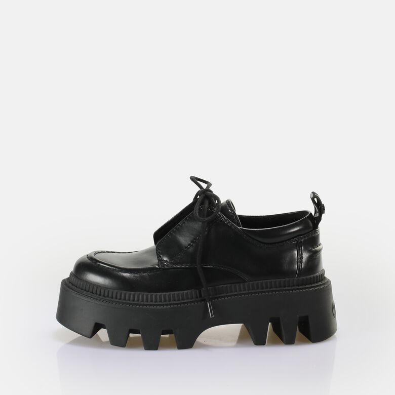 Flora Laceup LO Chaussures basses vegan, noir