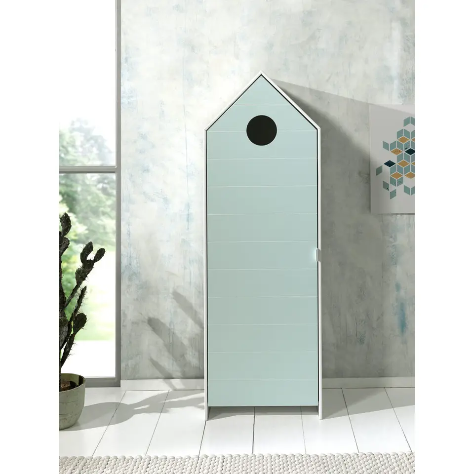 Vipack kledingkast Casimi 1 deurs - mint - 171,5x57,6x37 cm
