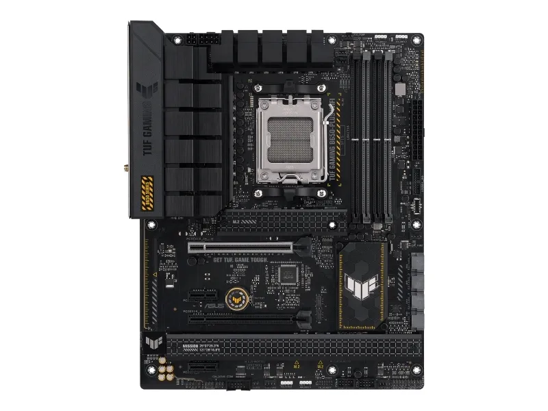ASUS TUF Gaming B650-Plus WiFi - Bundkort - ATX - Socket AM5 - AMD B650 Chipset - USB-C 3.2 Gen 2x2, USB 3.1 Gen 2, USB 3.2 Gen 2, USB-C 3.2 Gen2, USB-C 3.2 Gen 1 - 2.5 Gigabit LAN, Wi-Fi 6, Bluetooth - onboard grafik (CPU påkrævet) - HD Audio (8-kan