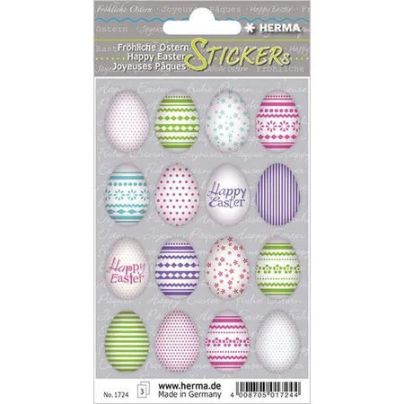 HERMA 1724 Ostersticker DECOR bunte Eier