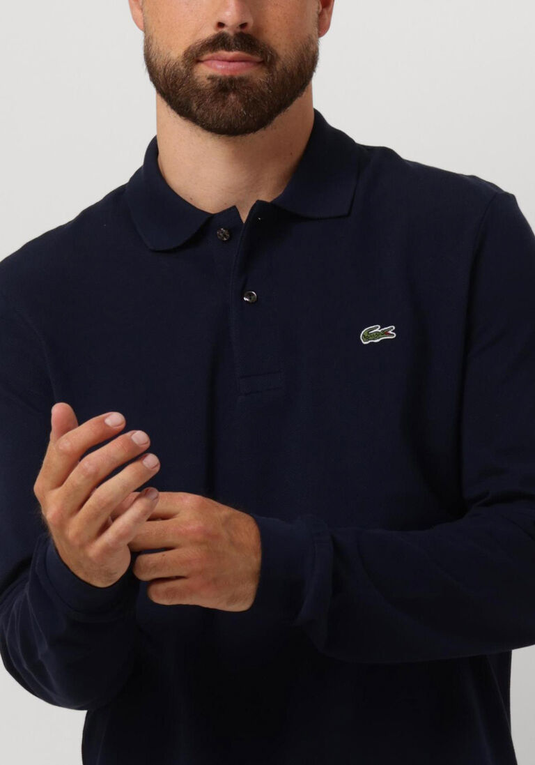 LACOSTE donkerblauwe lacoste polo 1hp2 men long sleeved best polo