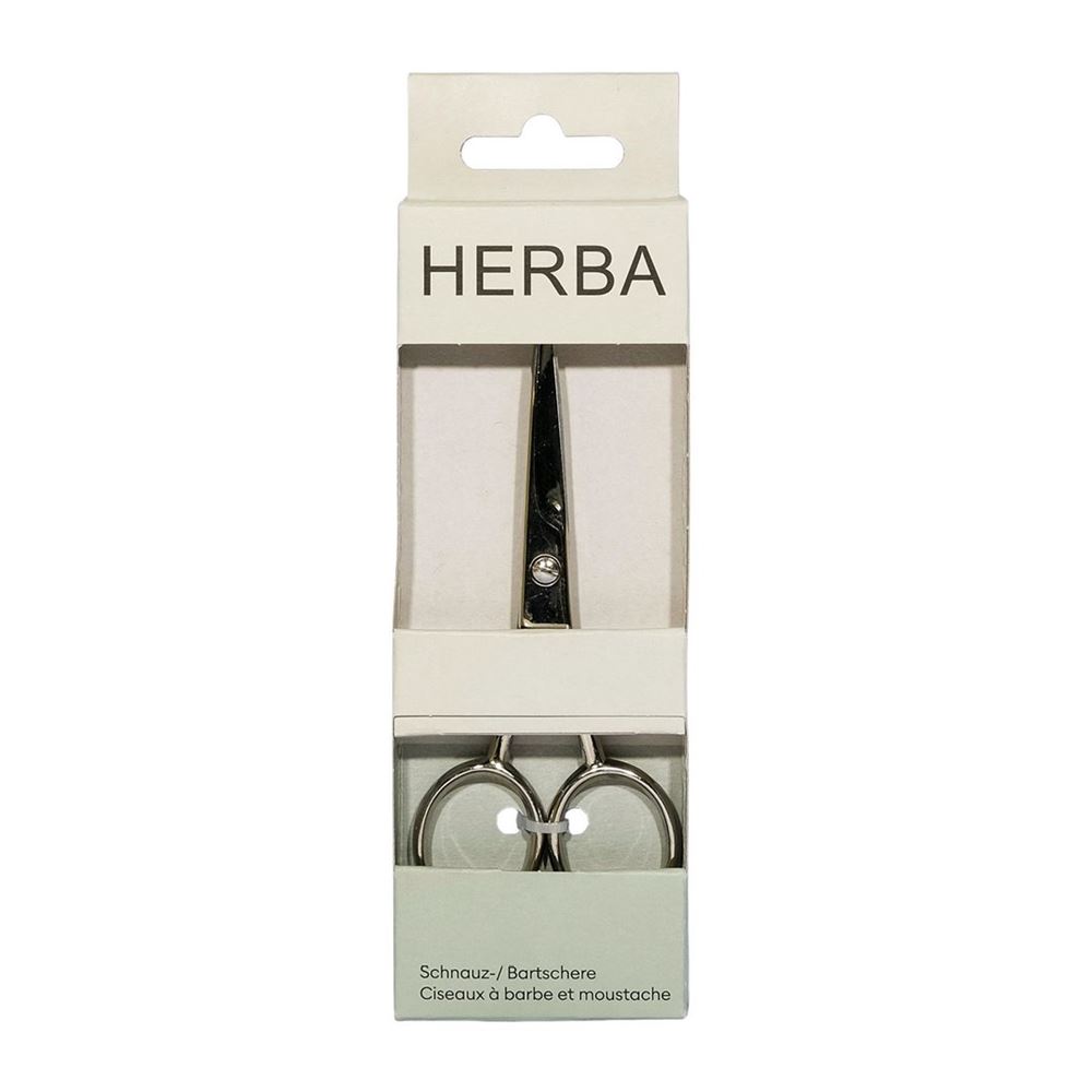HERBA Schnauz Bartschere 11.5cm 1 Stk