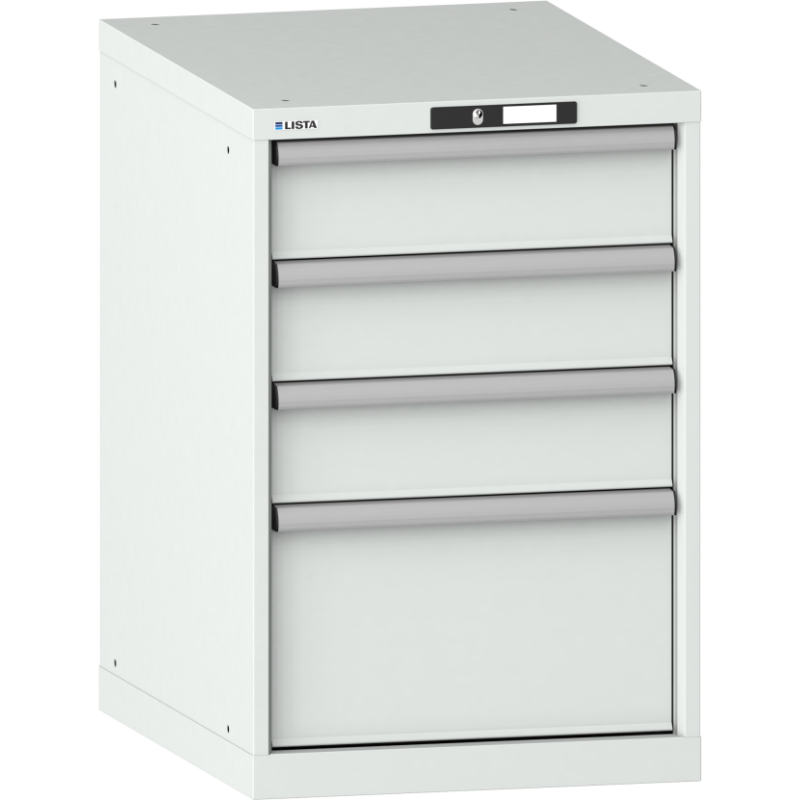 Armoire à tiroirs Lista 27x36E H 85 x L 56,4 x P 72,5 cm avec plusieurs tiroirs Key Lock