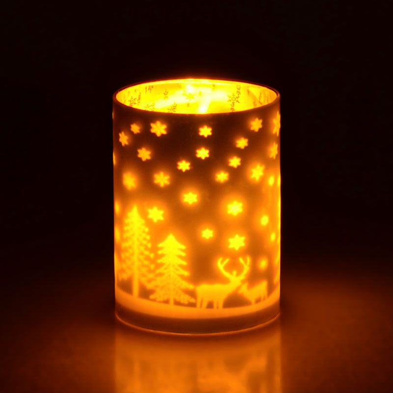Photophore led paysage enchanté