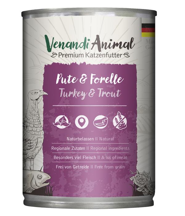 Venandi Animal Nassfutter für Katzen Adult,