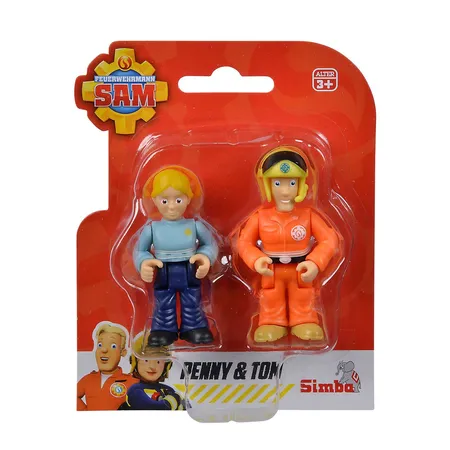 Simba Feuerwehrmann Sam Junior Figuren Doppelset, 1 Packung, 2-fach sortiert