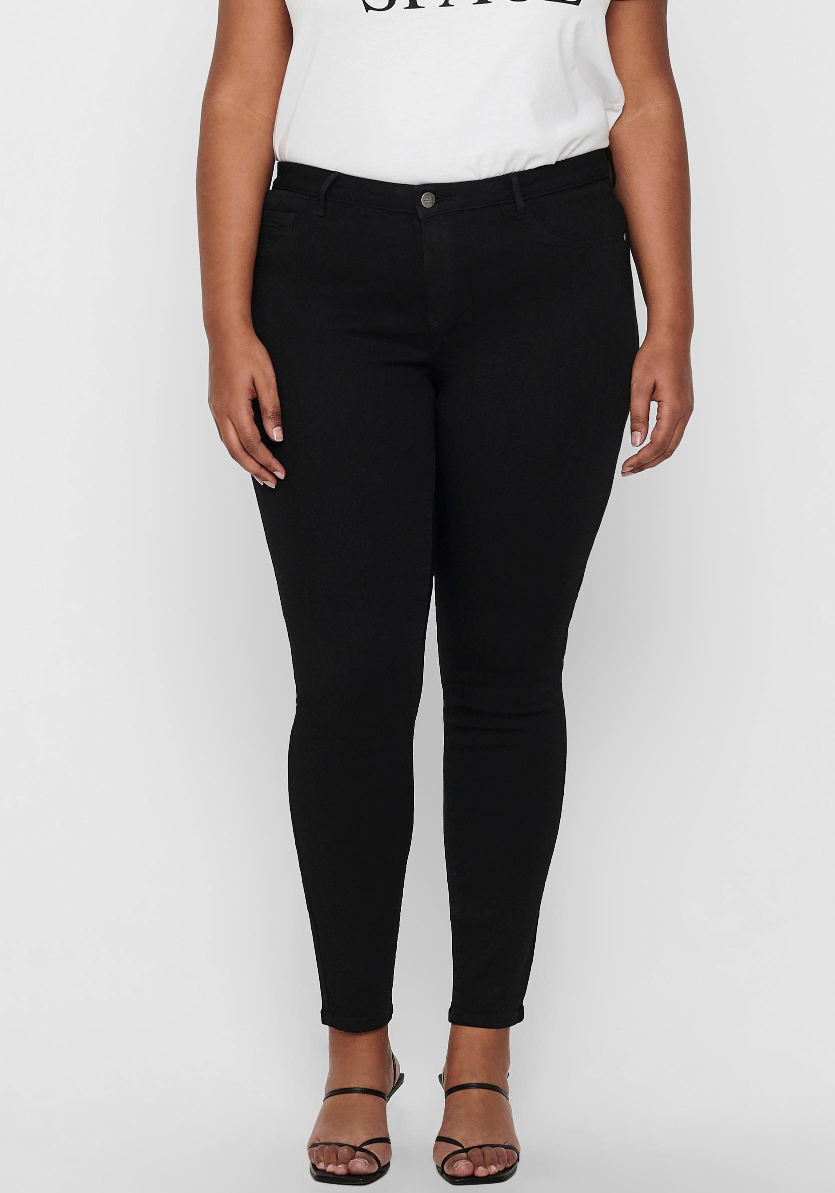 ONLY CARMAKOMA Skinny-fit-Jeans »CARTHUNDER REG PUSH UP SK DNM«