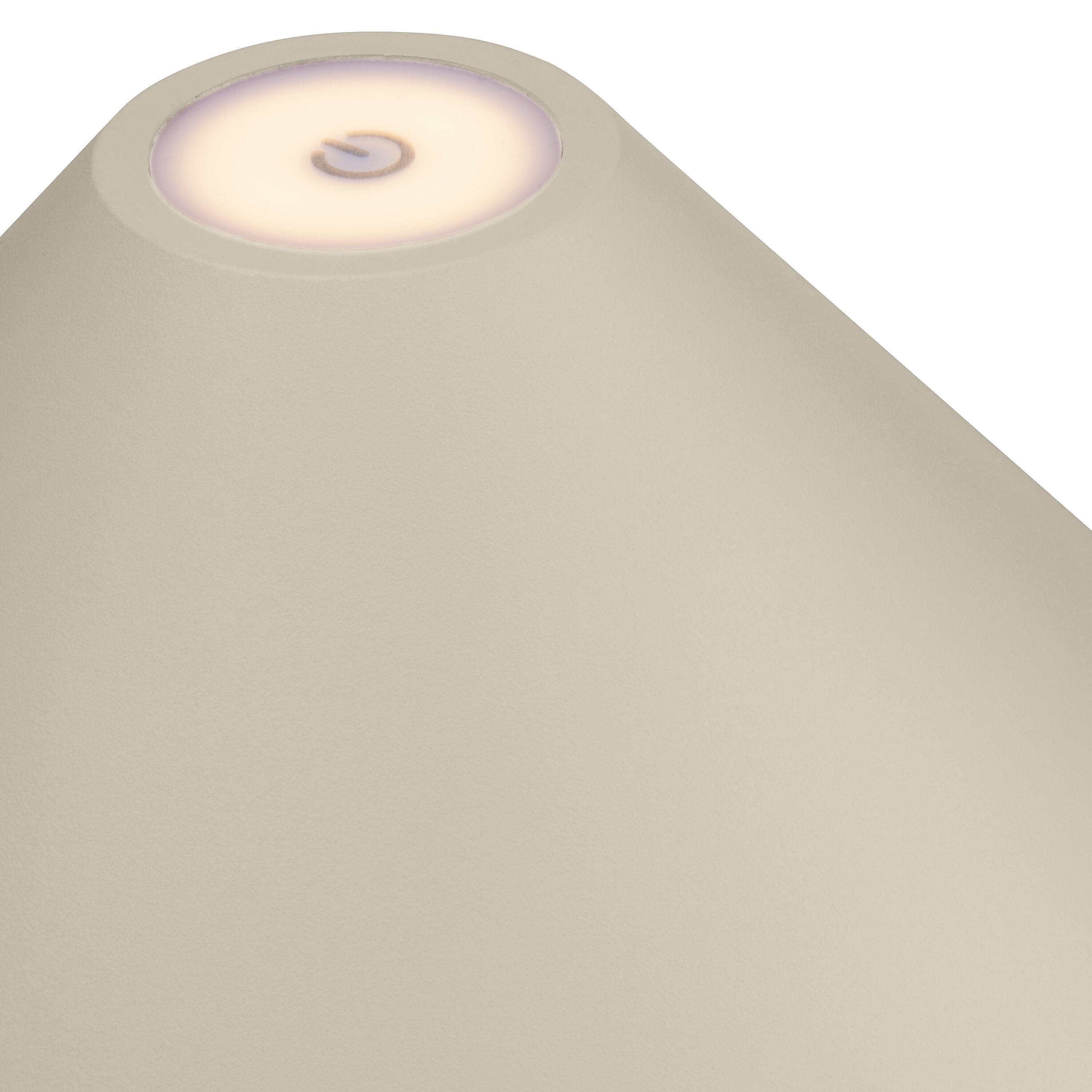 CARPI Tischleuchte - Beige / H: 31.5 cm x D: 15.0 cm