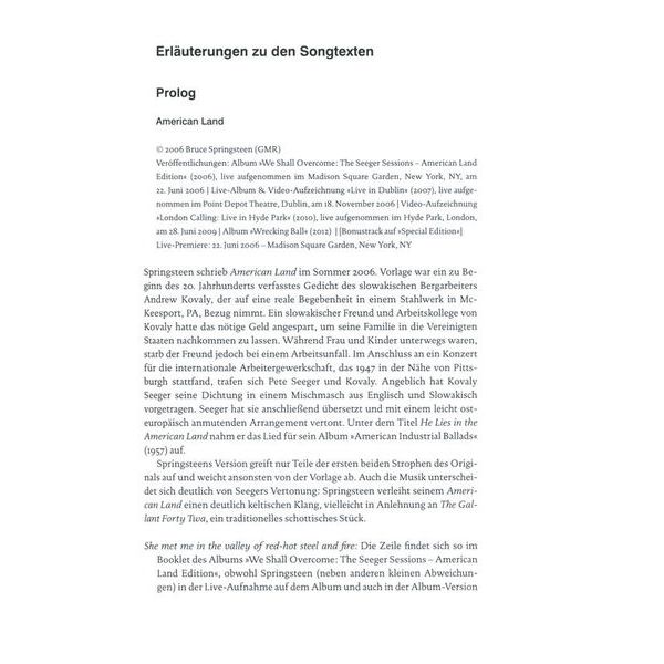 Reclam Verlag Bruce Springsteen