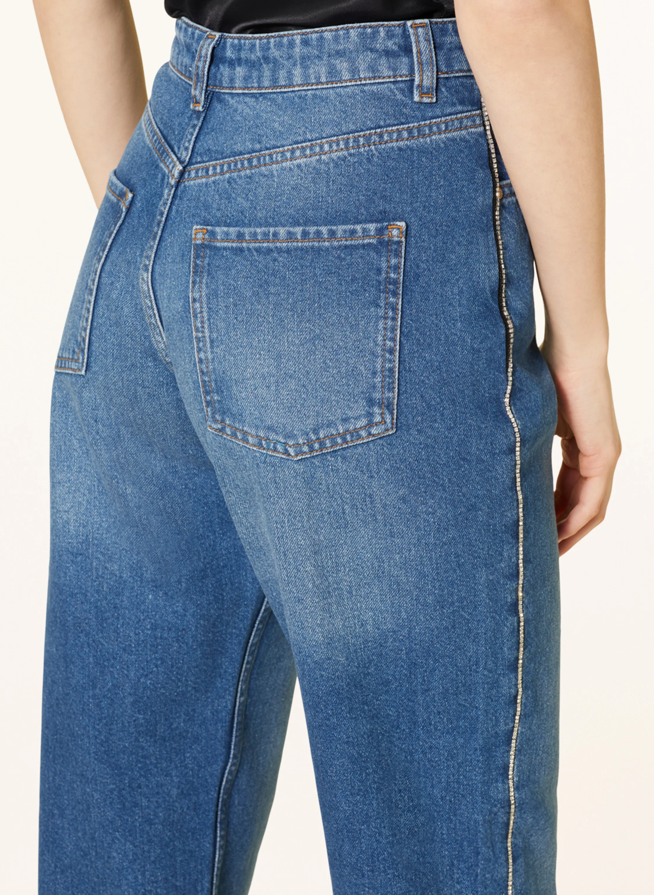 ENVII Straight Jeans ENBREE mit Schmucksteinen