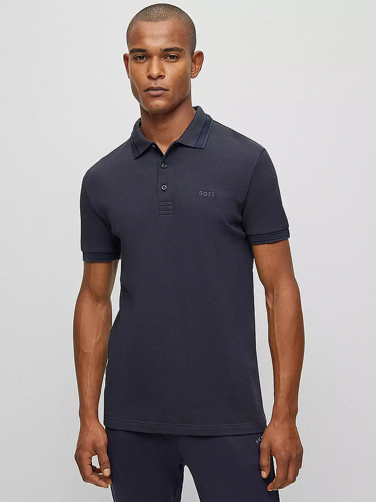 BOSS Poloshirt Regular Fit PADDY dunkelblau