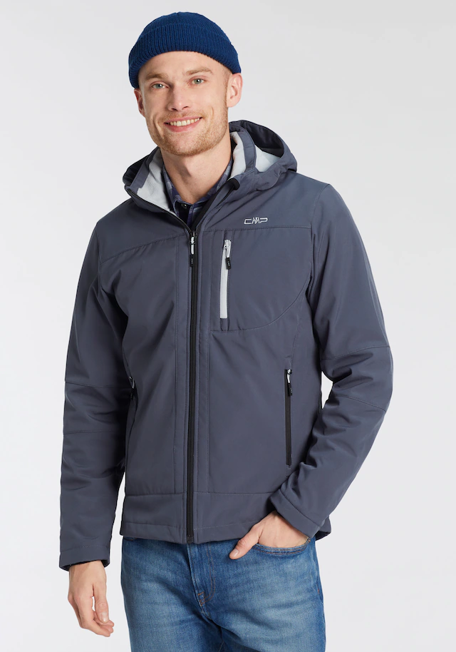 CMP Softshelljacke »MAN JACKET ZIP HOOD« 1 Stk. tlg. mit Kapuze