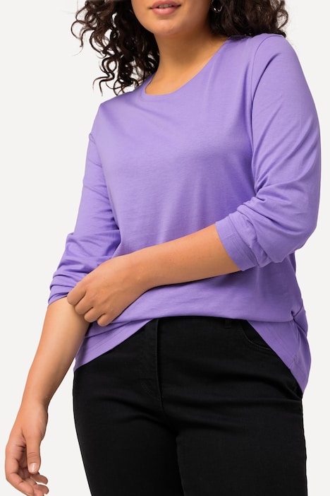 Shirt, Slim, Rundhalsausschnitt, Langarm