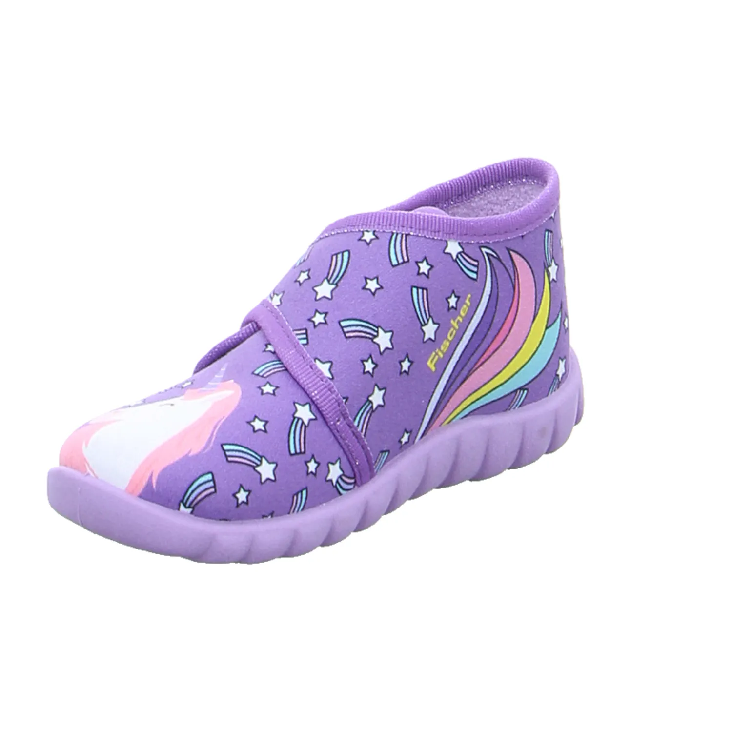 FISCHER Baby-Hausschuh Violette Textil  Mädchen