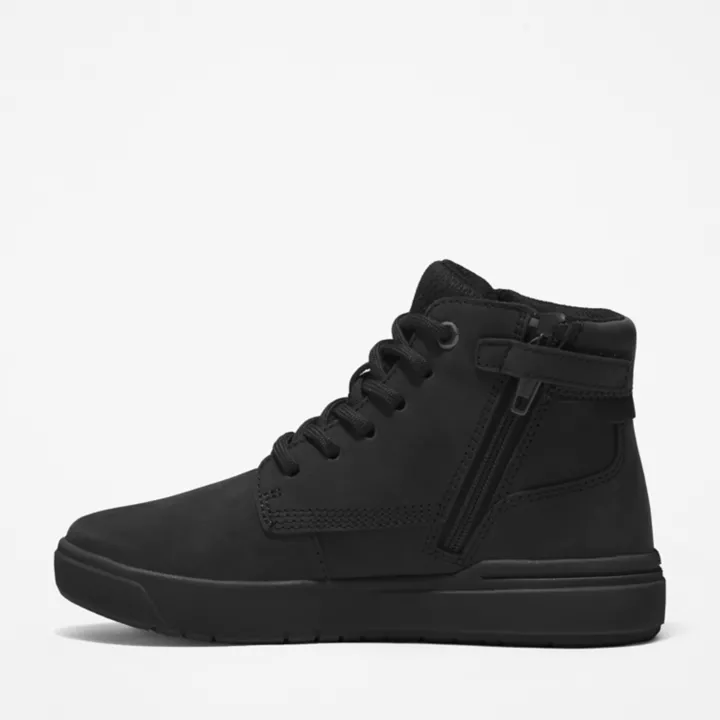 6-inch Boot zippée sur le côté Seneca Bay pour enfant en noir