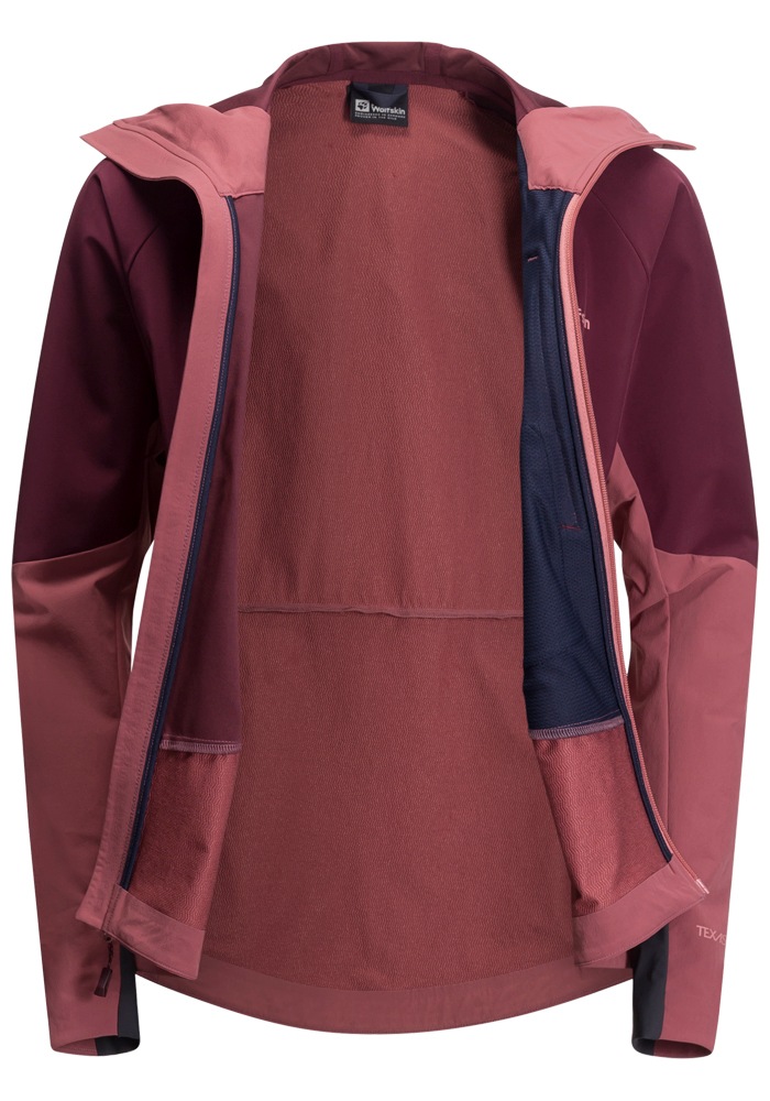 Jack Wolfskin Softshelljacke »ALPSPITZE HOODY W« mit Kapuze