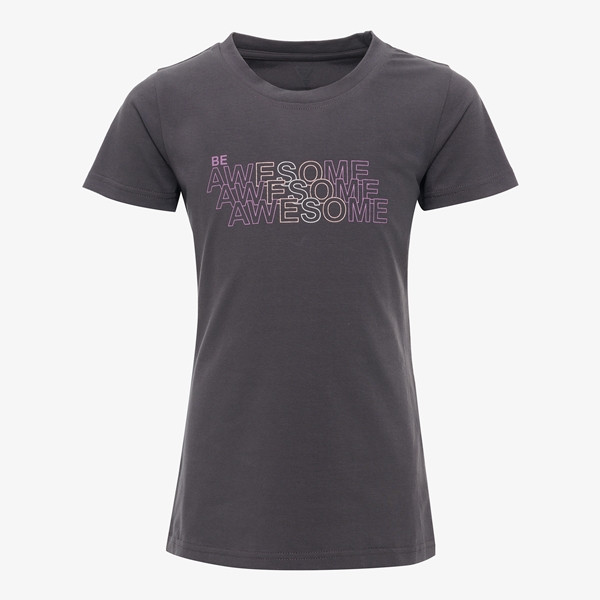 Osaga meisjes sport T-shirt met print grijs