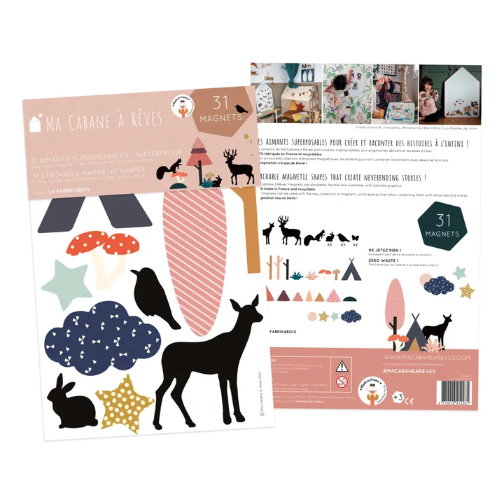 Ma Cabane à rêves Magnets Animaux Forêt