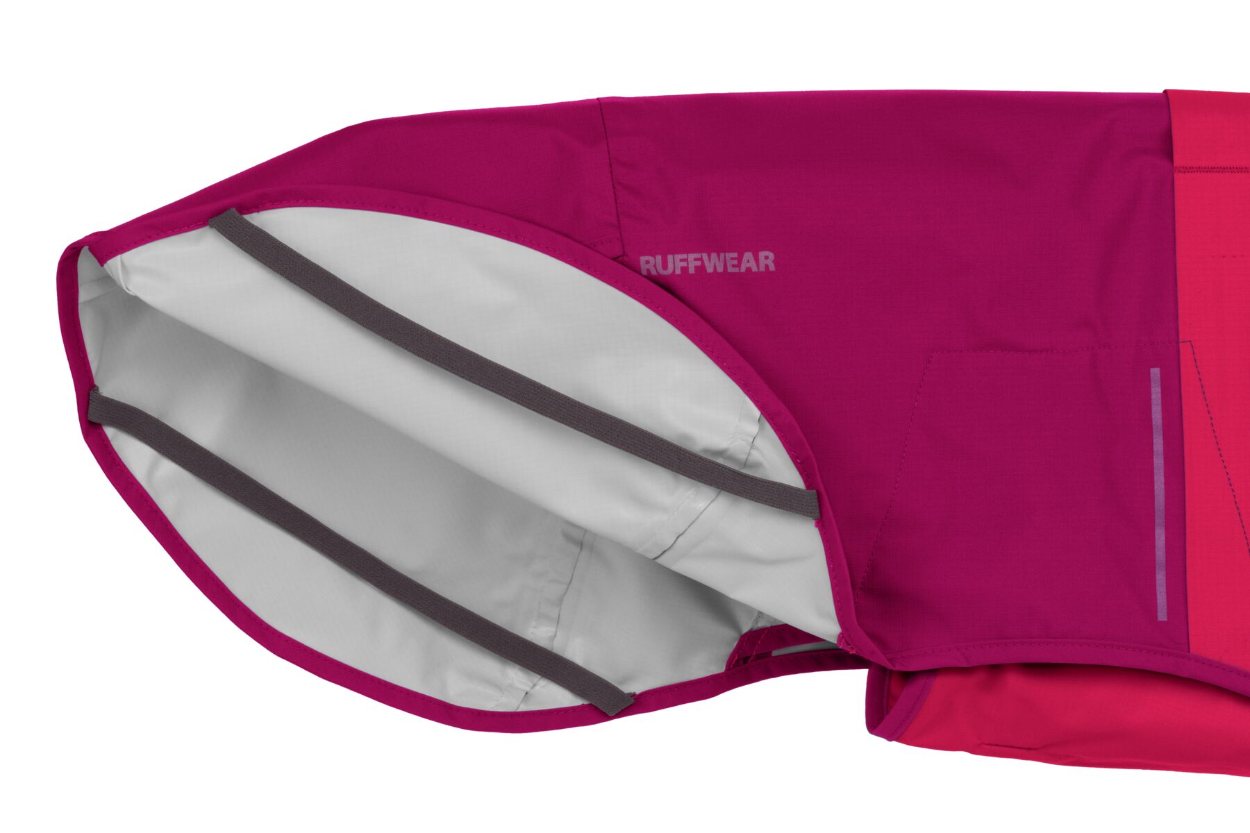 Veste imperméable étanche et coupe-vent sun shower™ avec passage pour la laisse. Couleur: hibiscus pink (rose), taille: xl