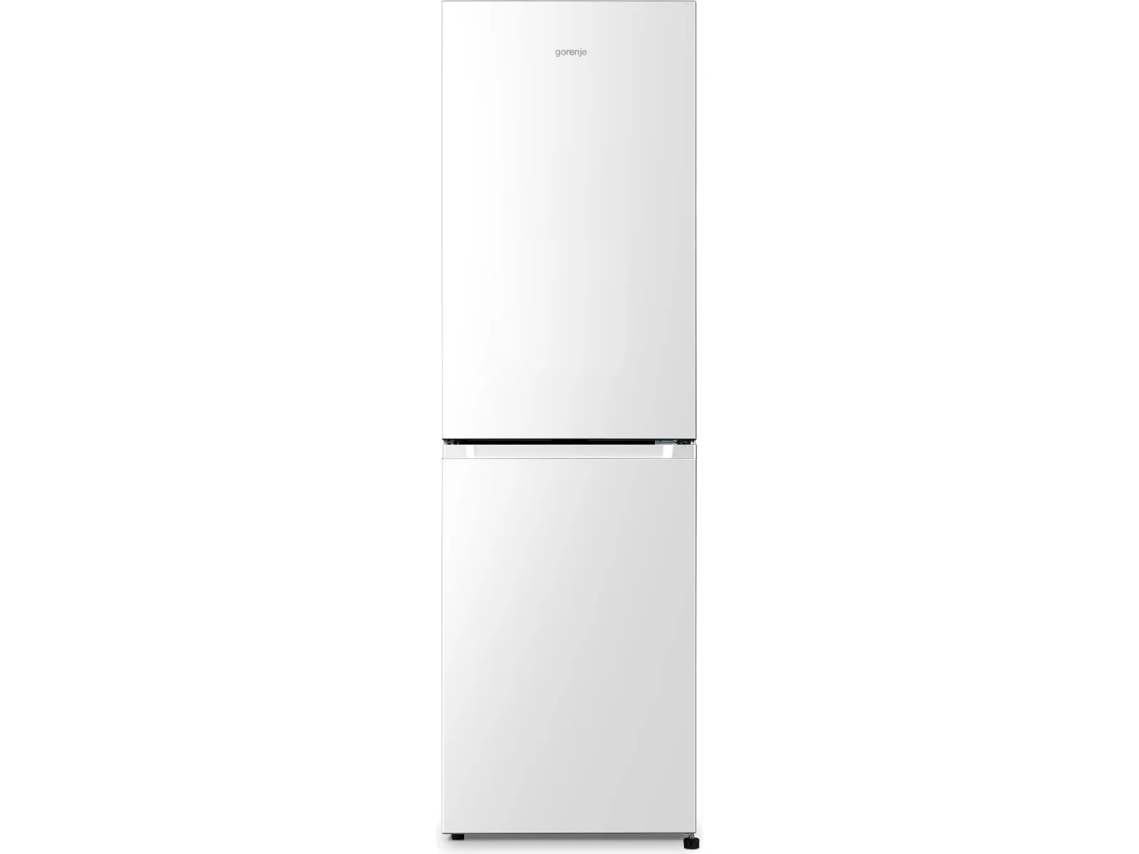 Gorenje Essential NRK418ECW4 - Køleskab/fryser - bund-fryser - bredde: 55 cm - dybde: 55.7 cm - højde: 182.4 cm - 256 liter - Klasse E - hvid