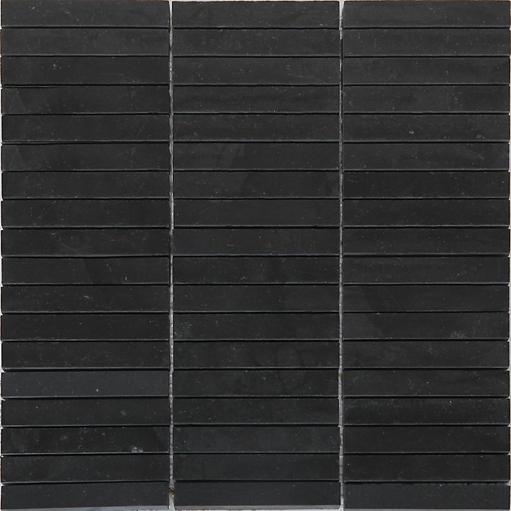 Mosaïque anthracite effet pierre 30,4x30,3cm Slate
