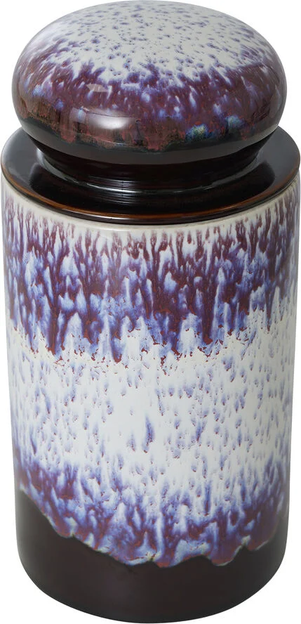 HK Living 70s ceramics storage jar yeti Lilac
