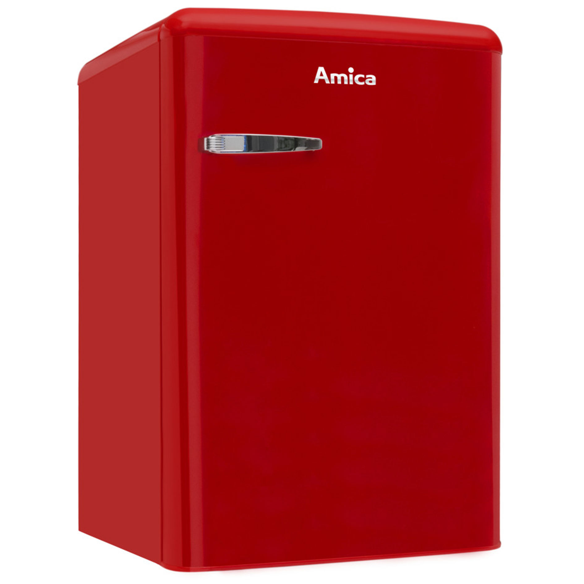 AMICA Retro-Kühlschrank KS15610R - chili red - mit Gefrierfach - E