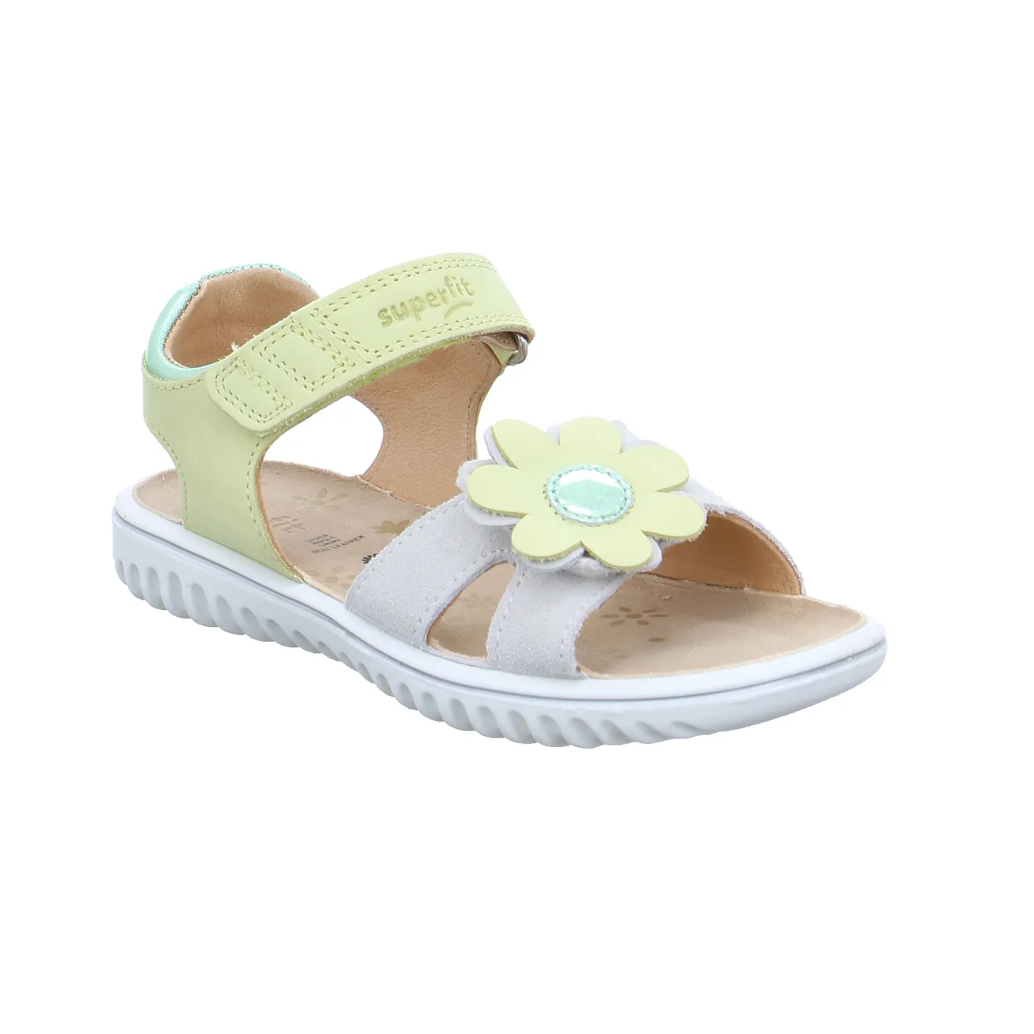 SUPERFIT Kleinkinder-Sandale Beige Leder  Mädchentraum
