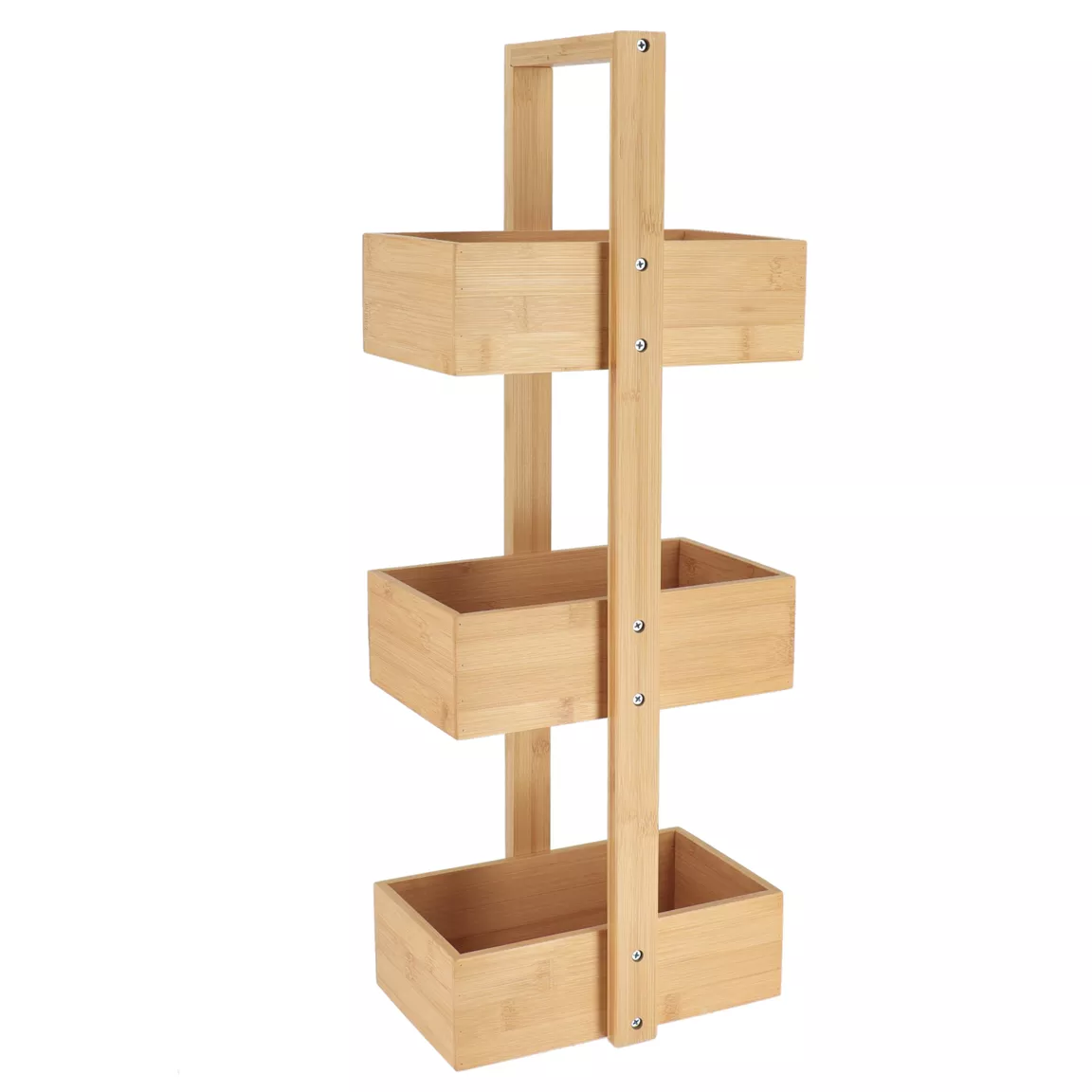 Etagère de salle de bain 3 niveaux (H66 cm) Bambou Naturel