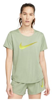 Maillot manches courtes Femme Nike Dri-Fit Swoosh Vert
