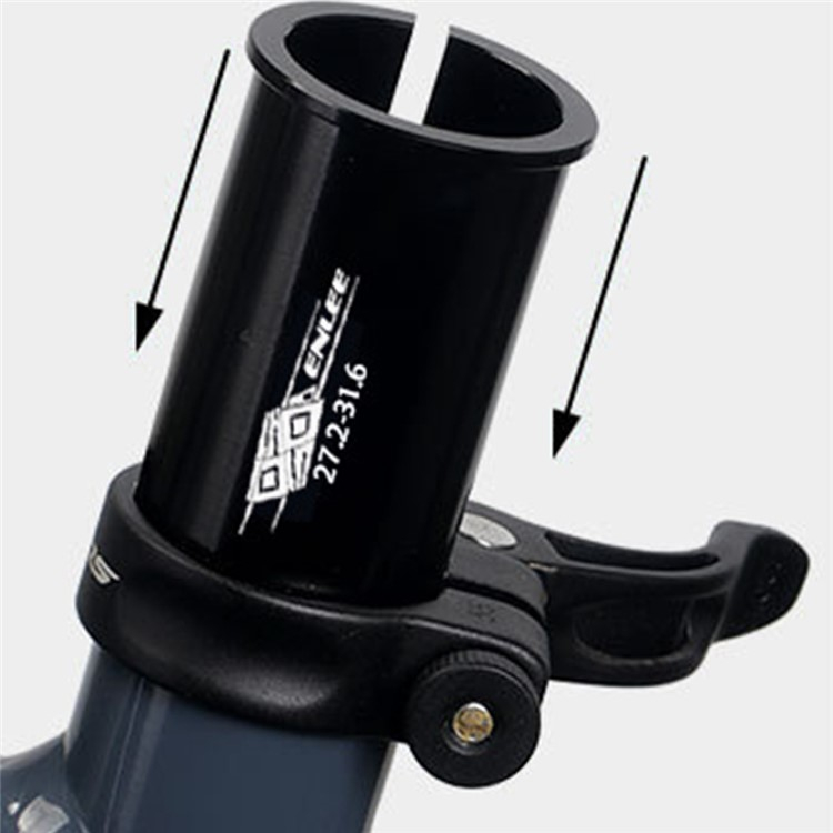 (27.2-31.6mm) Aluminium Fahrrad Sattelstütze Reduzierhülse Velo Sattel Rohradapter - Schwarz