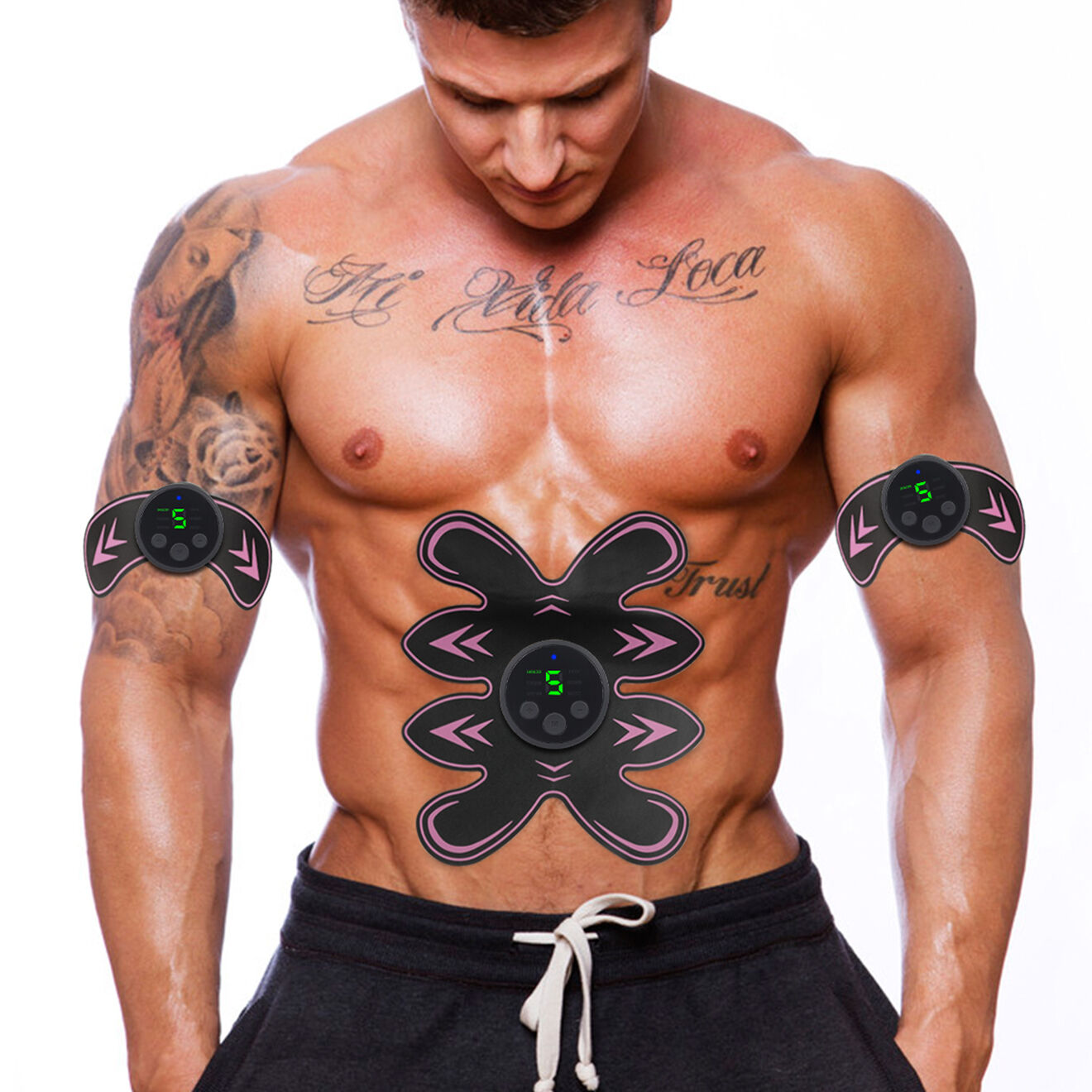 Onamaste Set de 3 électrostimulateurs musculaires violets