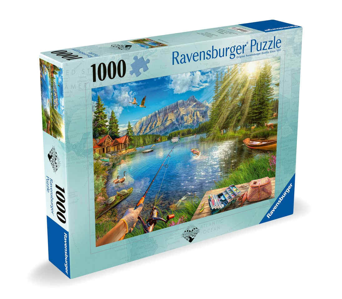 Ravensburger - Puslespil Life At The Lake 1000 brikker