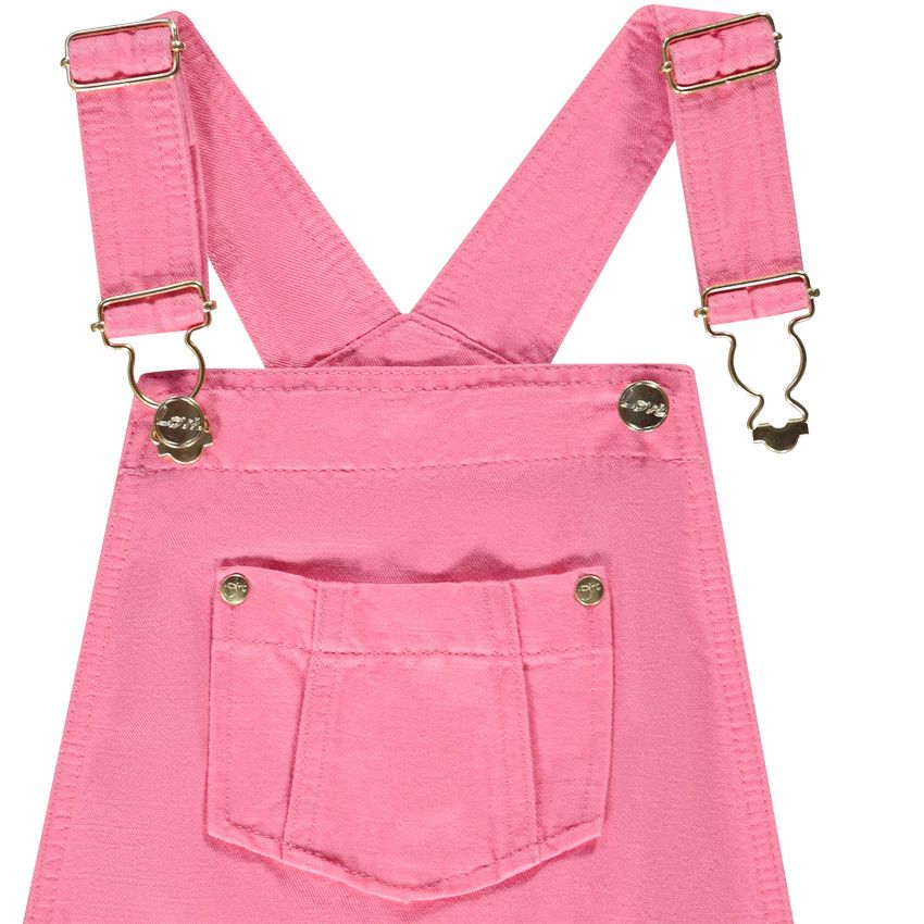 Salopette courte unie en lyocell pour fille - Multicolore