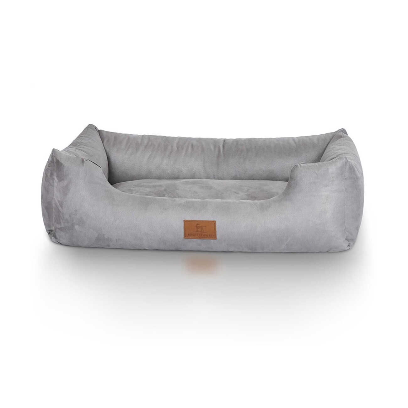 Knuffelwuff Hundebett Dreamline aus Velours grau M-L