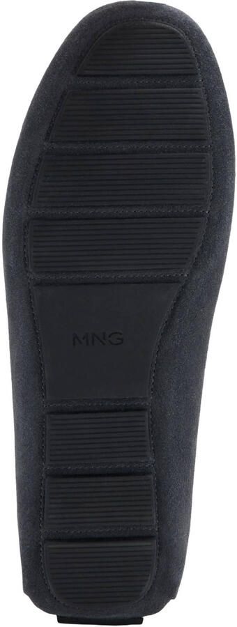 Mango Man suede mocassins grijs