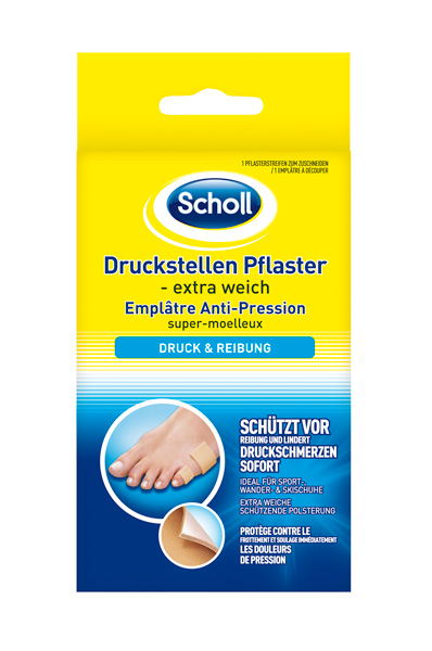 SCHOLL Druckstellen Pflaster extra weich 1 Stk