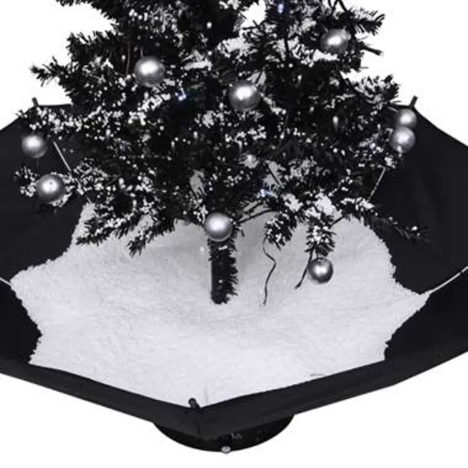 vidaXL - Sneeuwende Kerstboom - Zwart - 75 x 60 cm