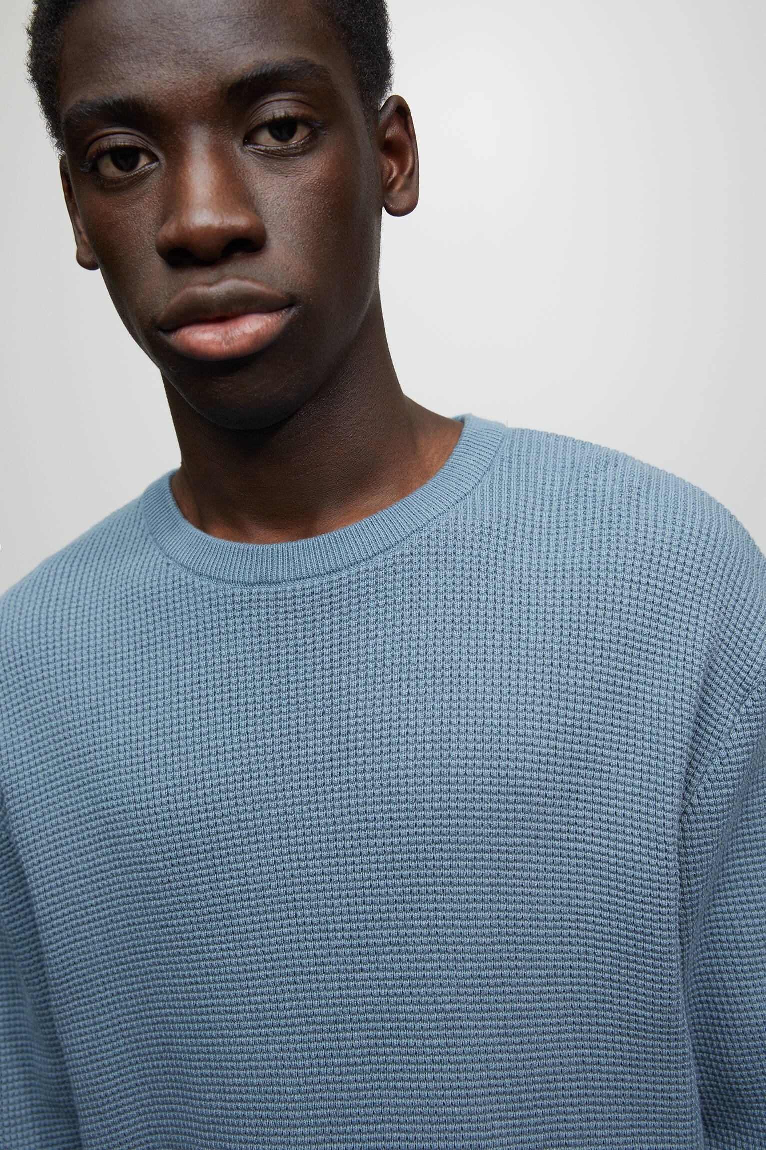 CAMISA WAFFLE - AZUL