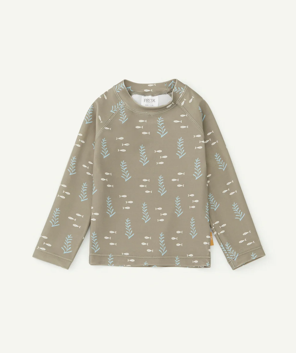 FRESKT-SHIRT ANTI UV OCEAN KAKI