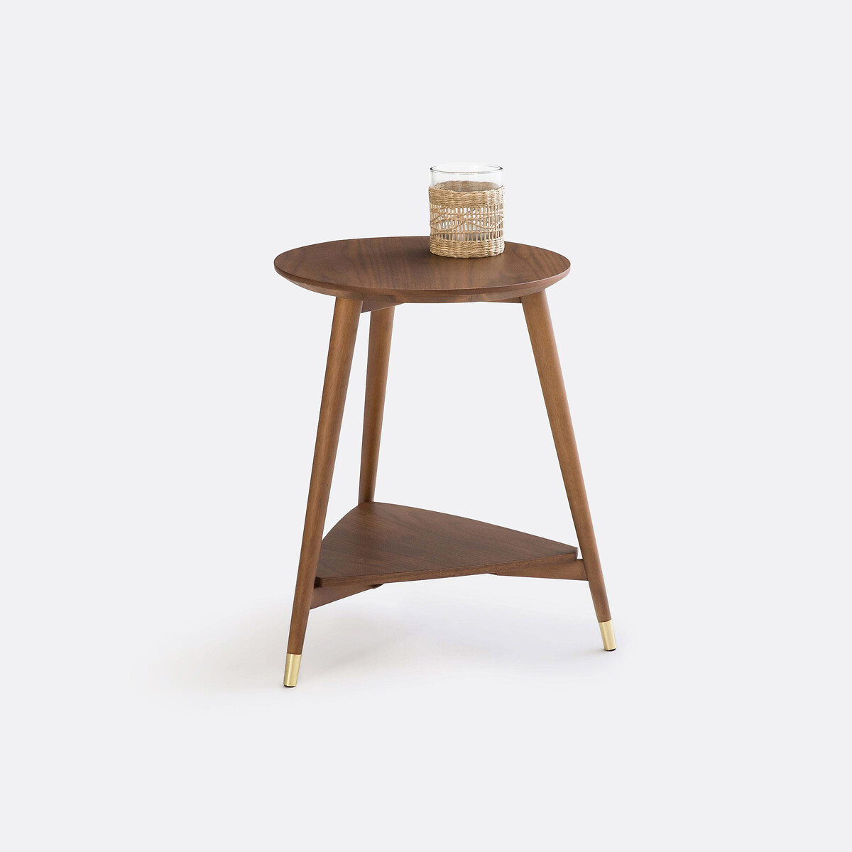 LA REDOUTE INTERIEURS<br>Mesa lateral vintage, nogueira, Ronda