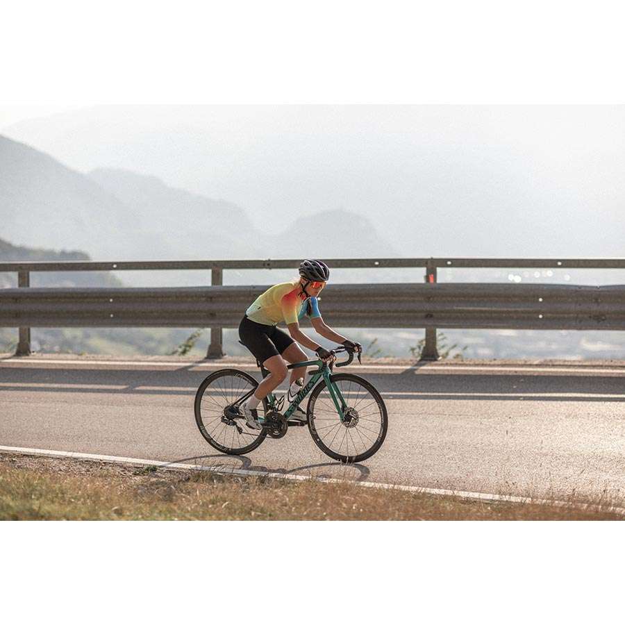 Q36.5 G1 Good Vibes Fietsshirt Korte Mouwen Multicolor Dames