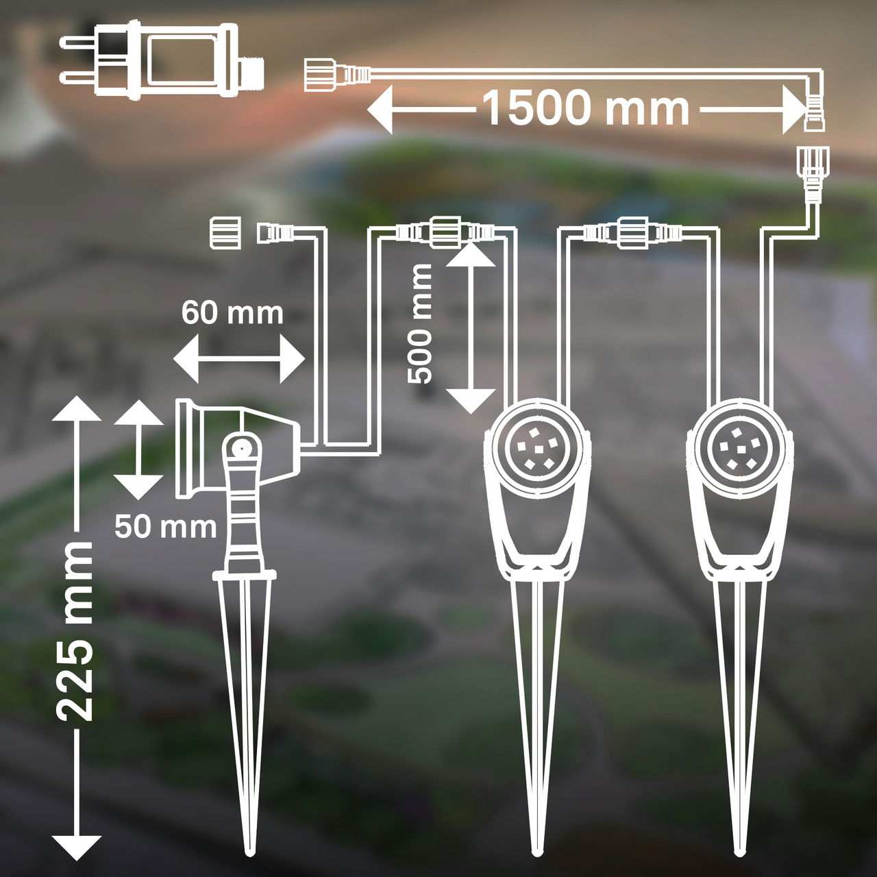 Briloner Erdspieß Spot-Starter-Set GARTENSYSTEM