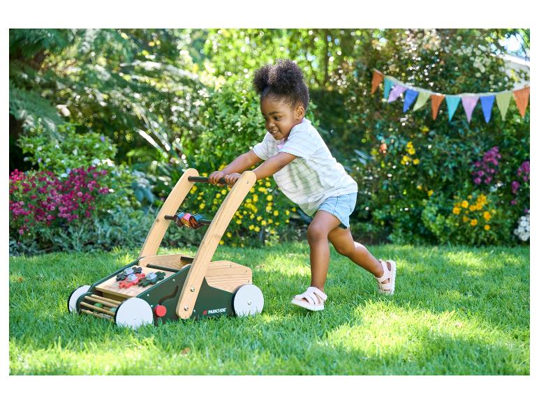 Houten loopwagen