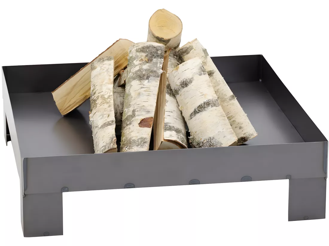 Brasero en acier plateforme 80 cm