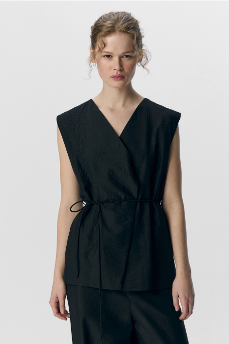 Object zwarte dames gilet