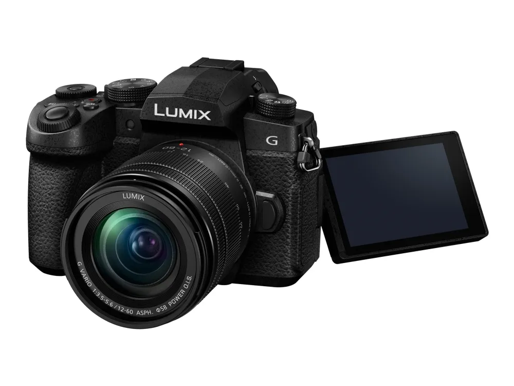 Panasonic Lumix G DC-G90M - Digitalkamera - spejlløst - 20.3 MP - Four Thirds - 4K / 30 fps - 5x optisk zoom 12 - 60 mm objektiv - Wi-Fi, Bluetooth - sort
