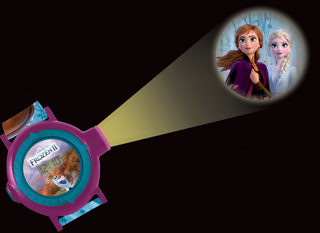 RELÓGIO DIGITAL LEXIBOOK FROZEN 2 AZUL E ROXO